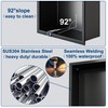 Neodrain 8X36 Inch Matte Black Three Layers Shower Niche, Stainless