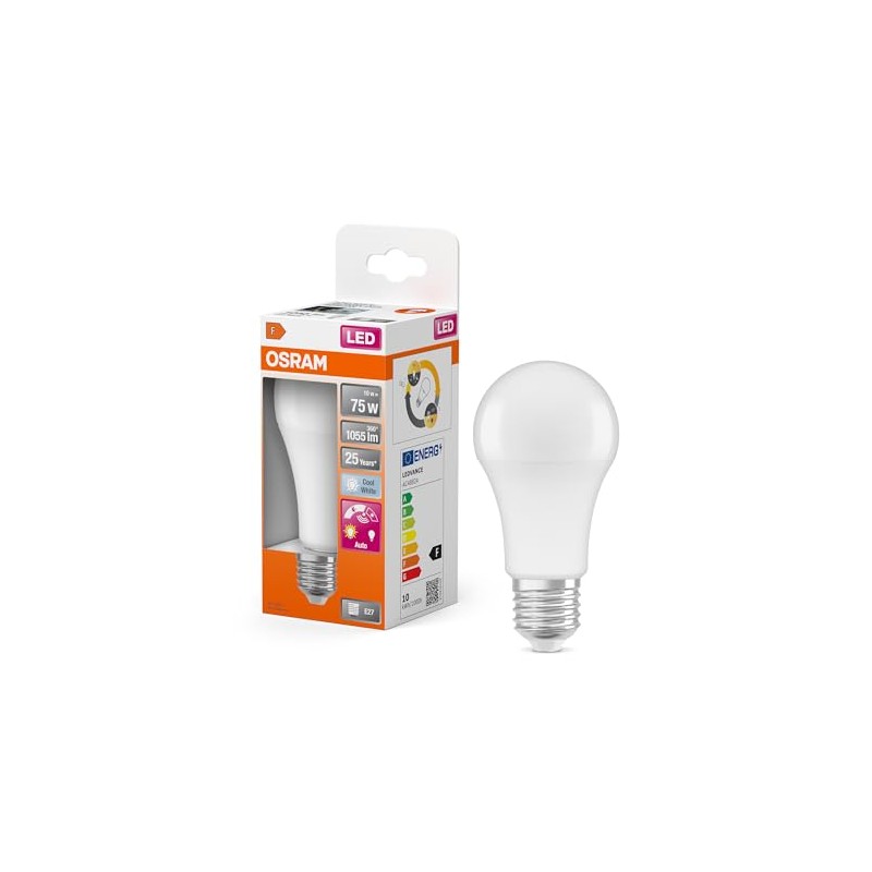 OSRAM LED Star Classic A 75 Lamp, 10 W, 62