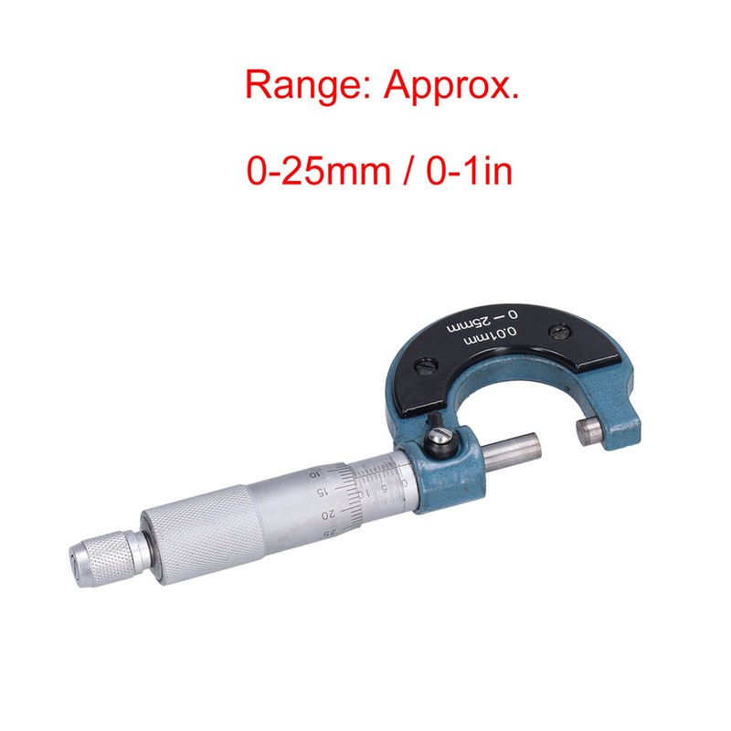 Micrómetro exterior, acero inoxidable, fácil operación, portátil, herramienta de medición