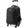 StarCloud 4-Wheel Checked Rolling Backpack 55L (24x15x9in): Extra-Large Roller Travel