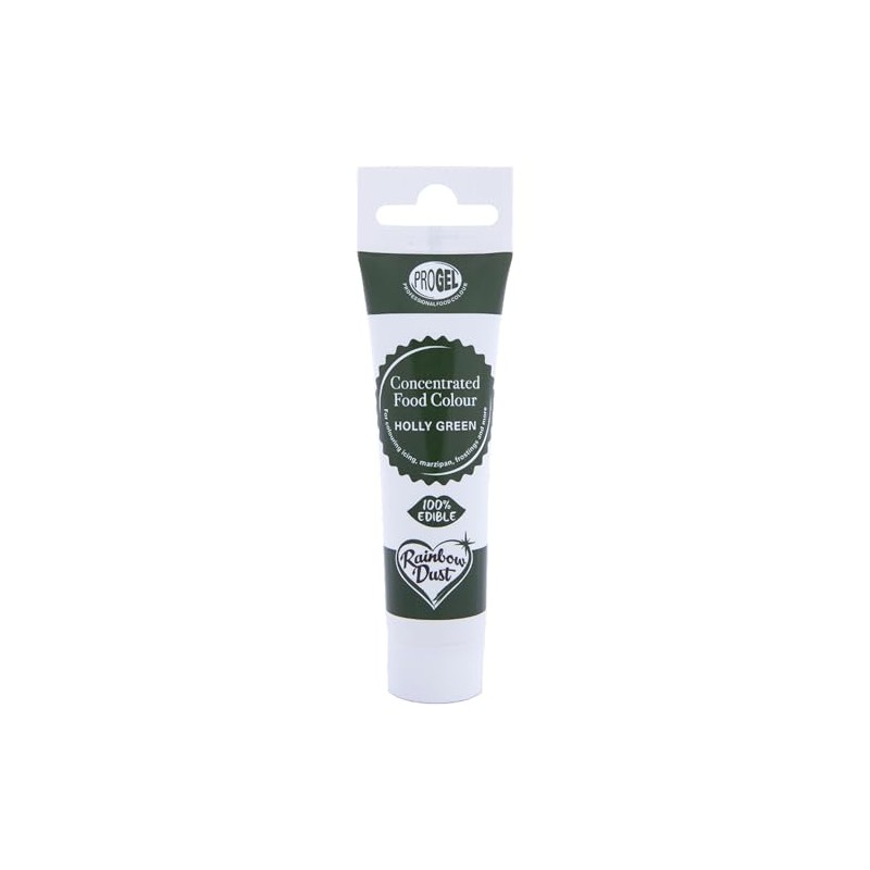 Rainbow Dust ProGel Professional Food Colouring (Holly Green, 25g)