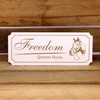 Engraved Sign with American Quarter Horse and Horse Name Motif
