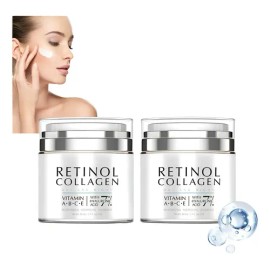 2pcs Retinol Crema Antiarrugas Reafirmante Con Colágeno 50g                                                                                           