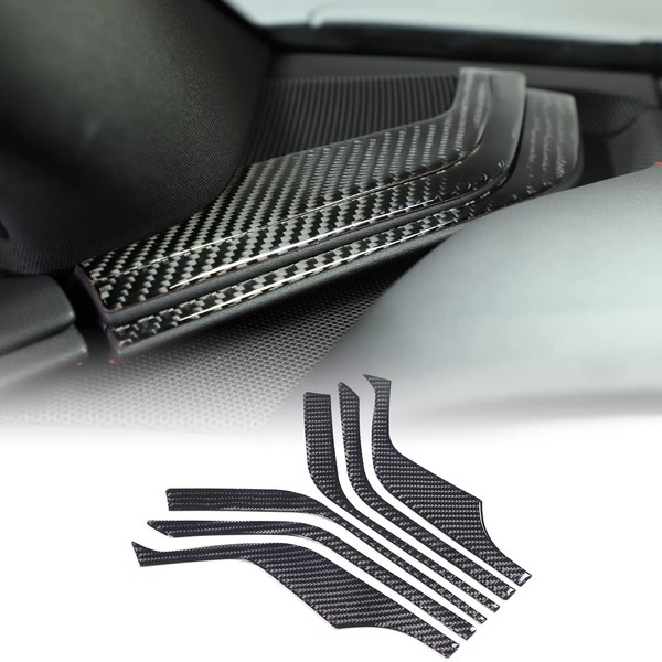 CHEAYAR Soft 3D Real Carbon Fiber Car Dashboard Side Panel