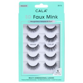 3D FAUX MINK LASHES: ROUGE (5 PACK)