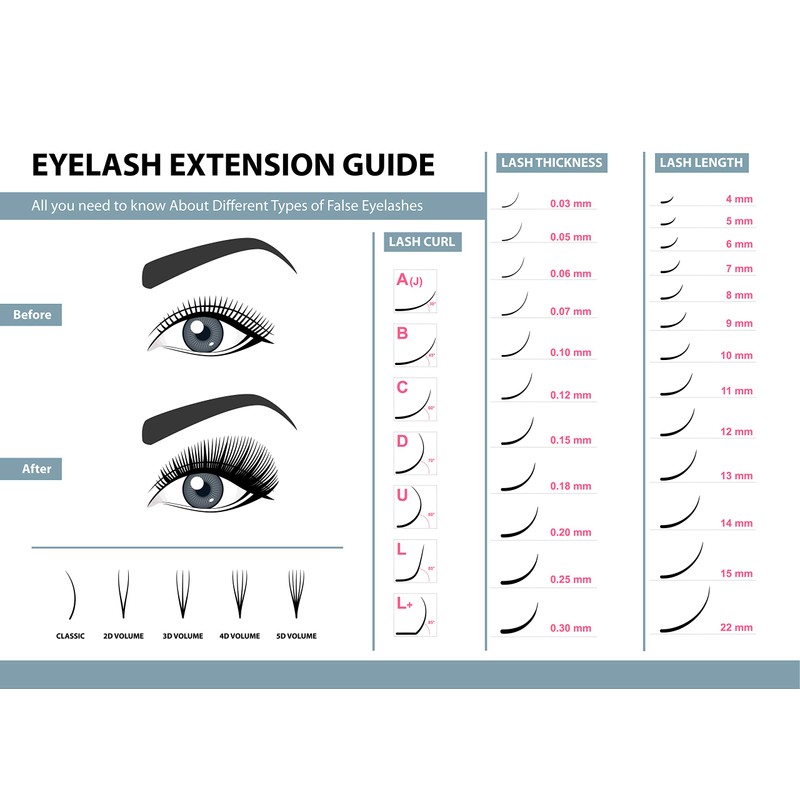 hair2heart Silk Fake Lashes False Eyelashes - B-Curl 0.10, 10