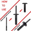 Niteguy 140pcs Plastic Rivet Clip,Plastic Fasteners Kit Fender Liner Fastener
