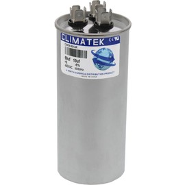 12296 - ClimaTek Upgraded 60/10 uf MFD Round 370/440 Volt Capacitor Fits Mars