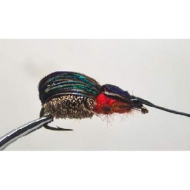 FISHIN ADDICT Beetle Bug realistic floating Jig Fly Fishing Lure handmade Beetle Juice 20mm