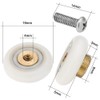 8-Piece Stainless Steel Shower Door Roller Replacement Set with Screws