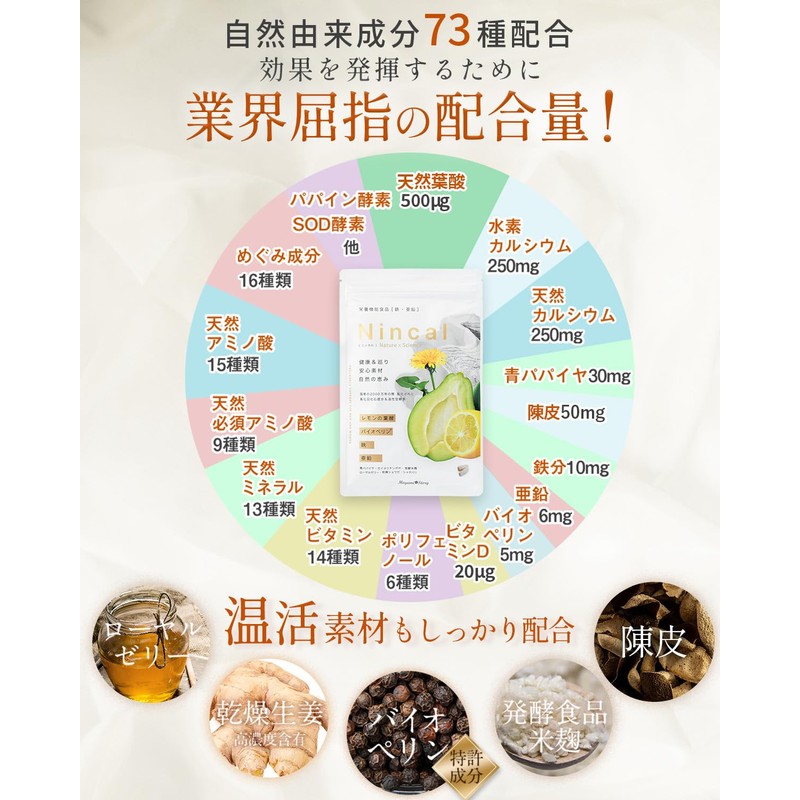 Nincal Folic Acid Supplement, Pregnancy Activity, Mitochondria, Natural, Folic Acid,