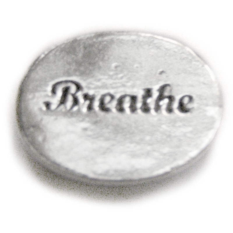 Basic Spirit Yoga/Breathe Pocket Token (Coin) * Handcrafted Pewter Home