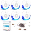 JLLOM 6 Pack Electronic Pest Repeller Indoor Ultrasonic Mouse Rat