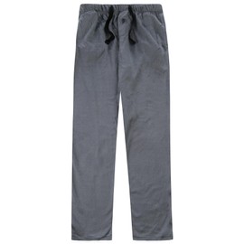 Style It Up Mens Minky Fleece Pajama Pants Elastic Waist Comfortable Warm Cozy Super Soft Perfect Fit Adults Loungewear (GREY, S)