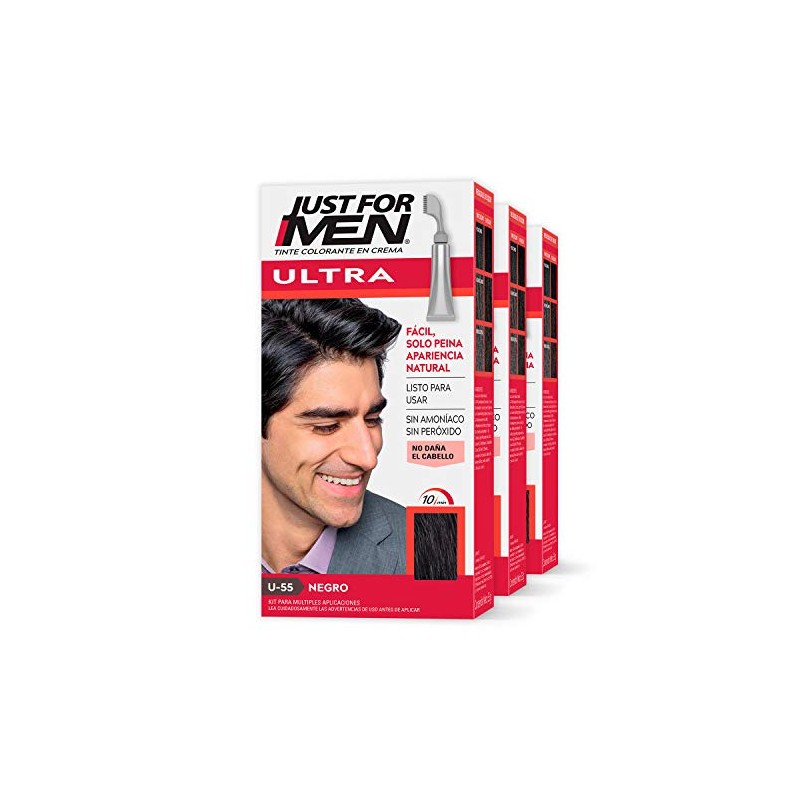 Just For Men Ultra, Tinte para Canas Castaño Medio U55