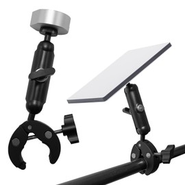 Starlink Mini Mount, Portable Starlink Mini Rv Ladder Mount/Roof Rack Mount,Universally Adjustable Angle Clamp with Adapter for Pickup Truck with Bracket,Cruise Ship,Roof,Camping Travel etc
