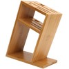 Bamboo Knife Holder Inclined Kitchen Knife Holder Multifunctional Bamboo Rack