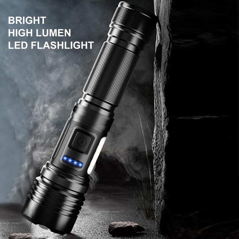 Flashlight High Lumens, Magnetic Super Bright Flashlights, 1000000 Lumens Led