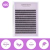 Cluster Eyelash 240pcs 40D 0.07 D Curl 12mm Cluster Eyelashes