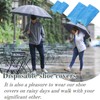 50 Pairs Disposable Waterproof Shoe Covers Transparent Shoe Covers Disposable