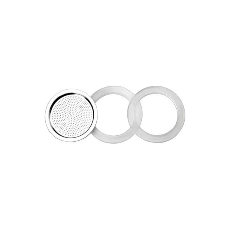 IBILI Filter Essential with 2 gaskets for 2 Cups, Stainless