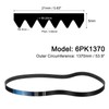 QUARKZMAN 6PK1370 V-Ribbed Belt, 6 Ribs, 1370 mm Length x