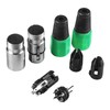 4 Pack Xlr to Xlr Male 3-Pin Xlr Cannon Head,