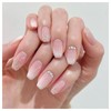 SEMTIM Nail Tips, 24 Pieces, Medium, Short False Nails, Short