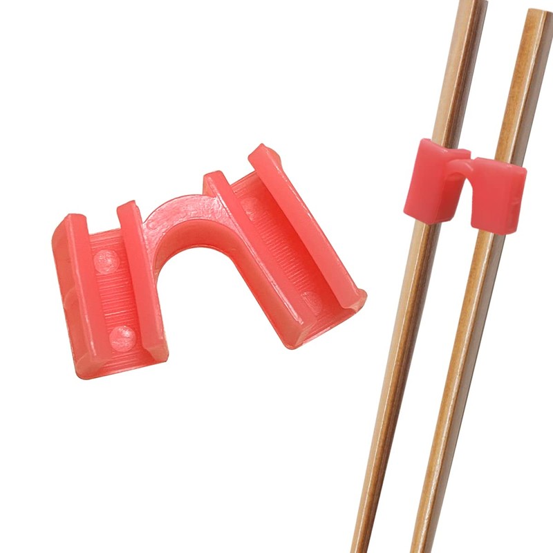 Jagowa 6 Pcs Reusable Chopstick Assistant Reusable Plastic Training Chopsticks