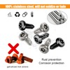 Car License Plate Screws Kit, Anti Theft Stainless Steel Car