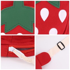 Erinaco Fruit Strawberry Sling Bags Shoulder Backpack CrossBody Backpack Casual Daypack