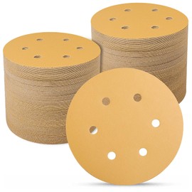 Sandpaper 150 mm Velcro Pack of 100, 400 Grit 6 Inch 6 Hole Sanding Discs for Uniflex Sanders and All Oscillation Tools