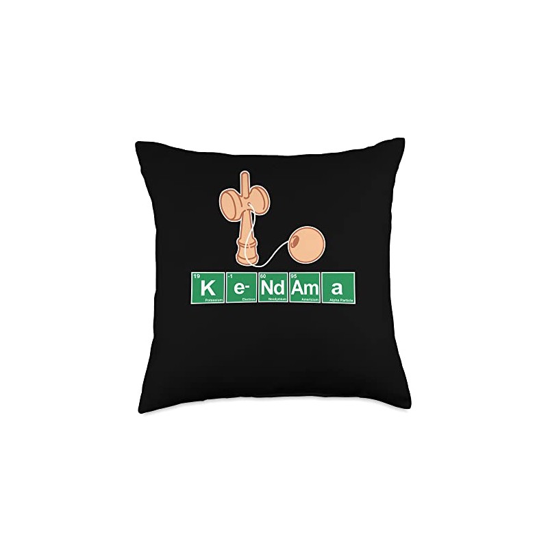 Periodic table Kendama Throw Pillow