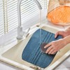 6PCS Reusable Sponges Kitchen Double-Side Microfiber Sponge Non Scratch Microfiber