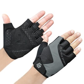 Fit Active Sports, guantes de levantamiento de pesas de agarre máximo para hombres y mujeres, guantes de entrenamiento antideslizantes para gimnasio, ciclismo, entrenamiento físico, guantes de