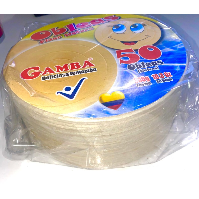 OBLEA Colombiana tradicional importadas de Colombia (no incluye dulce de