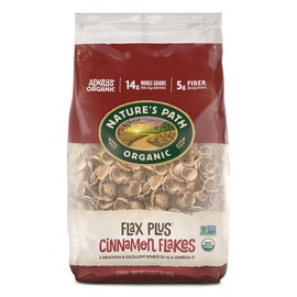 Nature's Path Organic Flax Plus Cinnamon Flakes Cereal, 32 oz (Pack of 6), Non-GMO, Earth Friendly Packaging