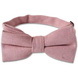 Luxiremi Kids Bow Tie,Boy's Pre-Tied Bow Ties Bow Tie with Adjustable Buckle & Strap Classic Solid Colour Bow Tie for Baby Toddler Birthday Wedding Formal Party Fancy Dress. (Pink)