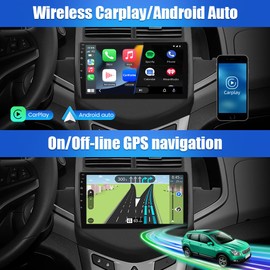 Andriod 12 Car Radio Stereo for Chevy Aveo Sonic 2011 2012 2013 2014 2015 with Wireless Carplay Android Auto 9 inch Touch Screen with SWC GPS DSP Bluetooth WiFi FM/RDS