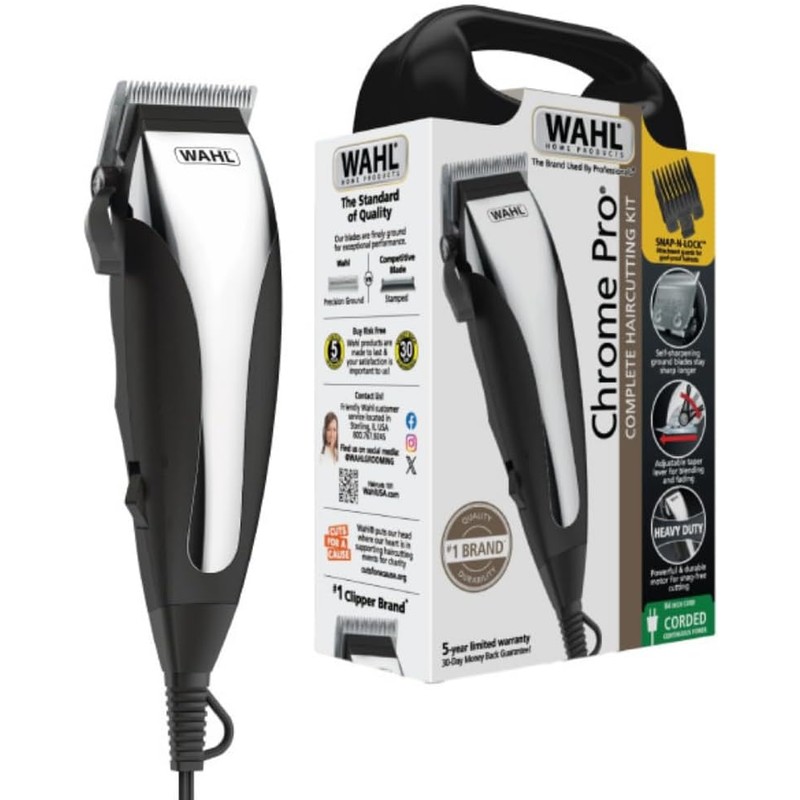 Wahl Chrome Cut Kit de Cortadora de Cabello para Uso