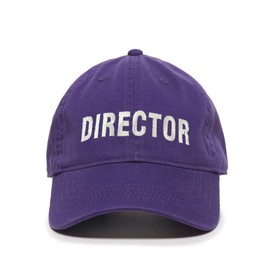 DSGN By DNA Film Movie Director Baseball Cap Embroidered Cotton Adjustable Dad Hat Purple