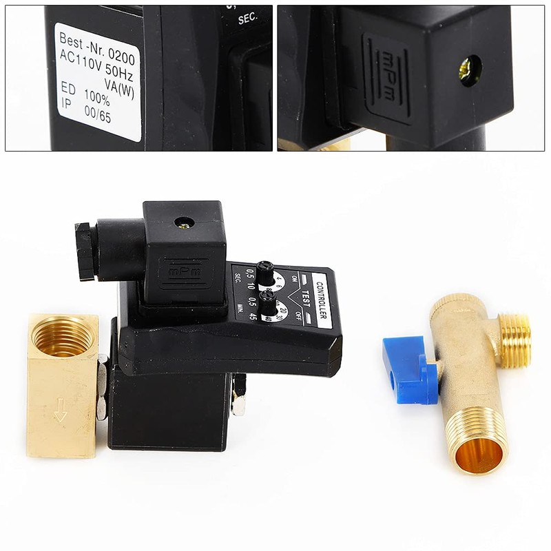 YIYIBYUS AC 110V 1/2" Automatic Timed Water Tank Electronic Timed