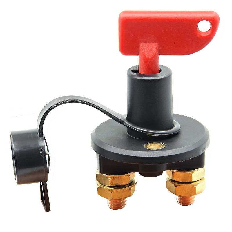 RKURCK 2 Holes Battery Disconnect Isolator Cut OFF Power Kill