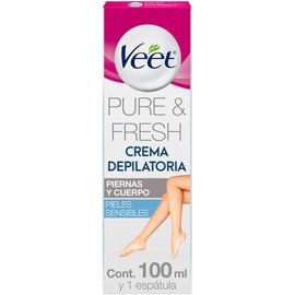 Veet Pure & Fresh Crema Depilatoria para Piel Sensible de 100ml