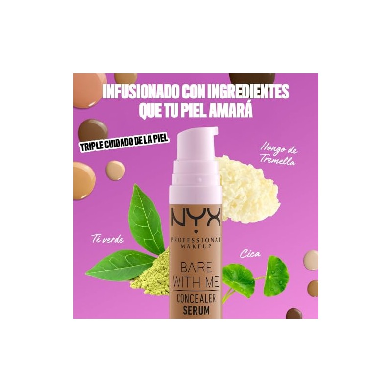 NYX Professional Makeup Bare With Me Concealer Serum, suero corrector
