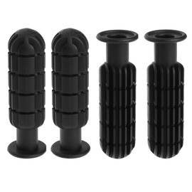 SquEqu 4 Pack Foosball Table Handle Grip Replacement Football Game Rod Handles Stick End Cap Grips for Desktop Soccer Tabletop Parts Repair Table Top (1/2" / 0.5'' Hole ID)