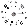 3D DIY Digital Wall Clock Kit with Adhesive Sticker Scale