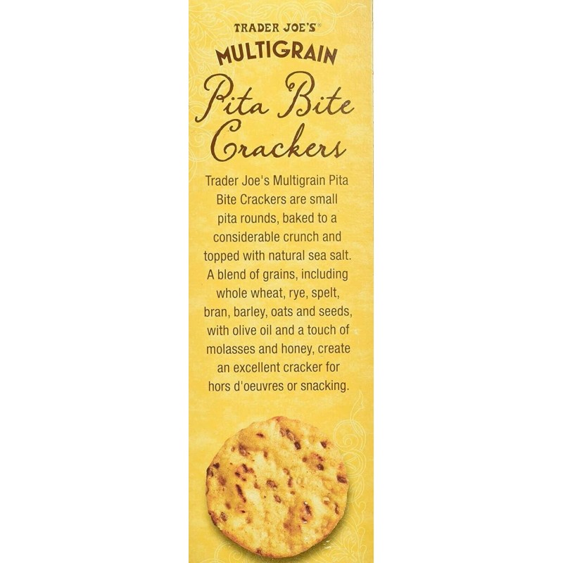 Trader Joe's 2 Packs Trader Joe's Multigrain Pita Bite Crackers