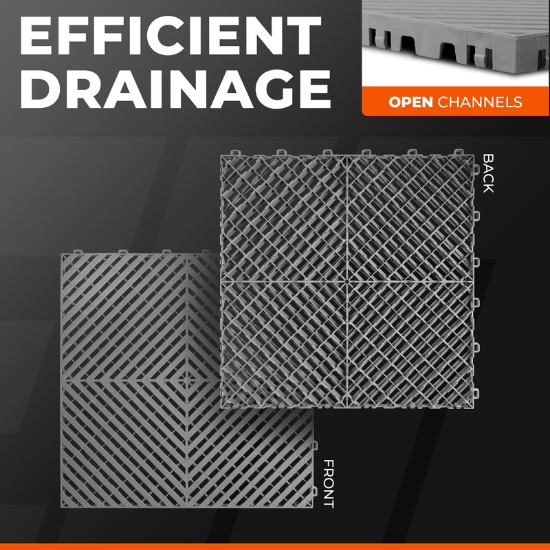 VViViD Elite Garage Modular Floor Tiles - Professional Grade, Thick,