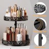 Two Tier Lazy Susan Organizer Turntable Height Adjustable, 2 Tier